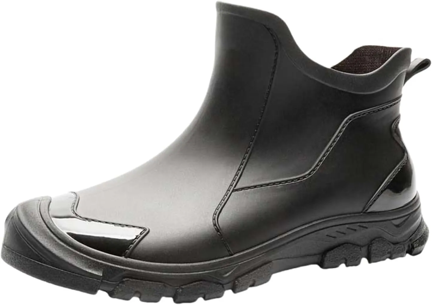 Womens Mens Rain Boots Waterproof Slip On Shoes Outdoor Walking Water Shoes Ankle Boots Non Slip Fishing Shoes