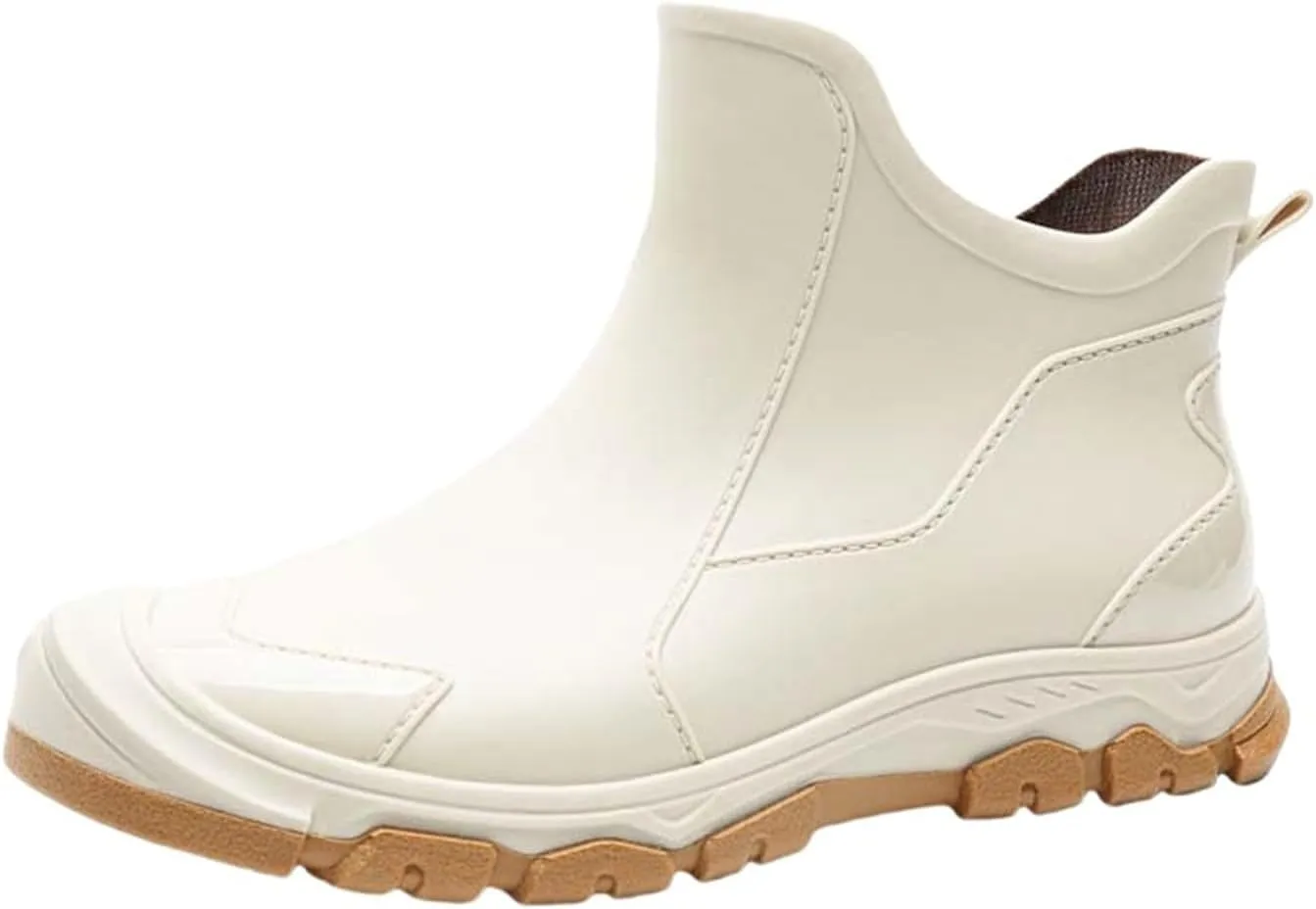 Womens Mens Rain Boots Waterproof Slip On Shoes Outdoor Walking Water Shoes Ankle Boots Non Slip Fishing Shoes