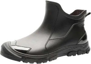 Womens Mens Rain Boots Waterproof Slip On Shoes Outdoor Walking Water Shoes Ankle Boots Non Slip Fishing Shoes