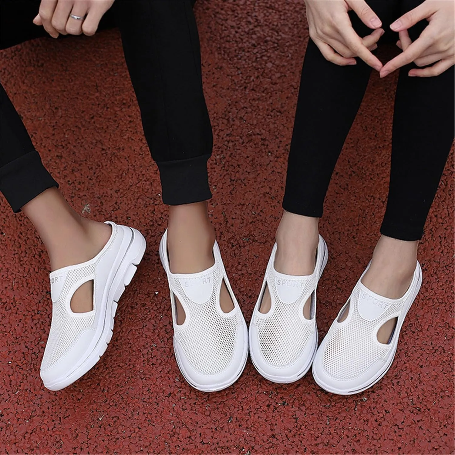 Womens Orthopedic Shoes Slip On Mules Diabetic Breathable Arch Support Wedge Platform Slippers Air Cushion Slip-On Walking Shoes Casual Loafer Sandals