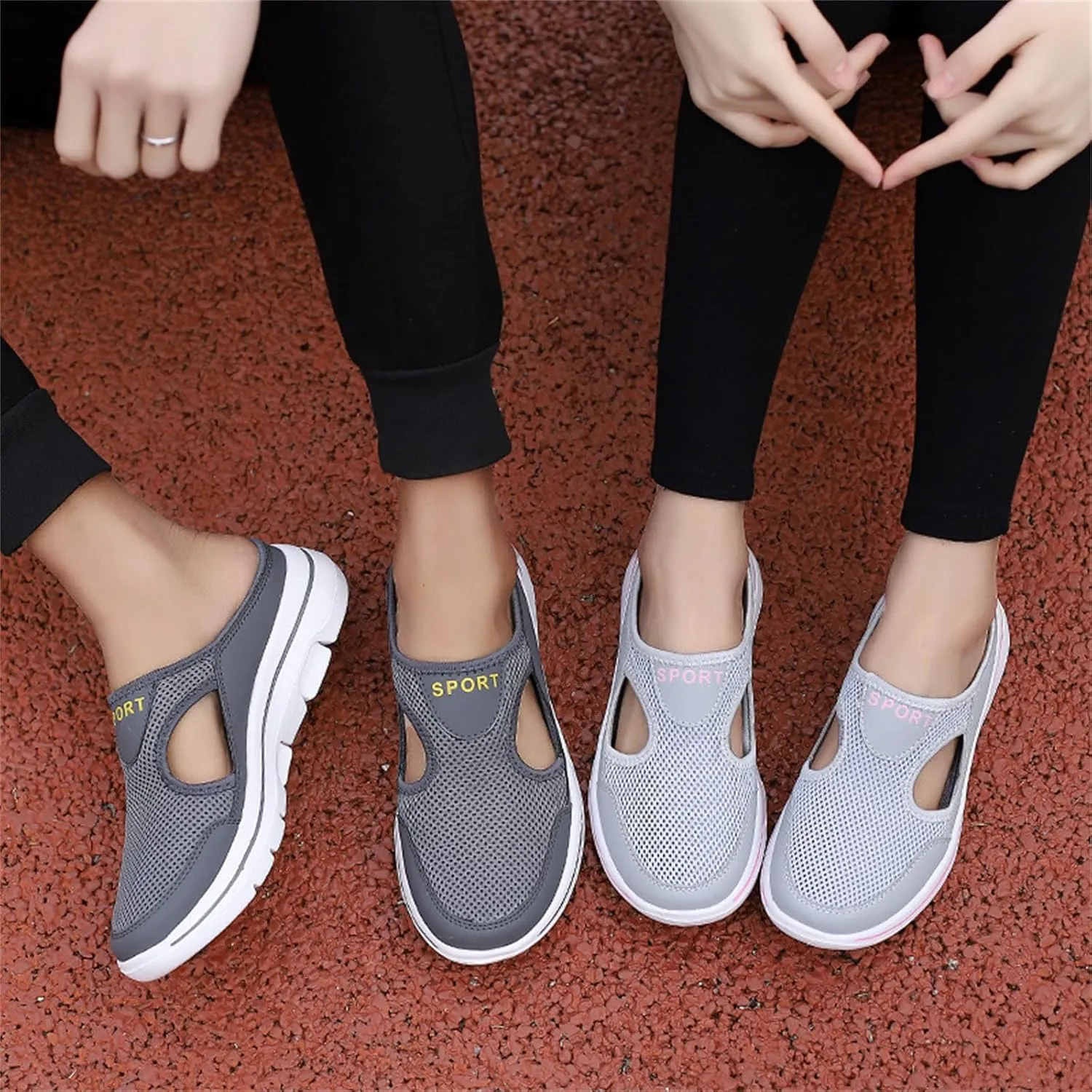 Womens Orthopedic Shoes Slip On Mules Diabetic Breathable Arch Support Wedge Platform Slippers Air Cushion Slip-On Walking Shoes Casual Loafer Sandals