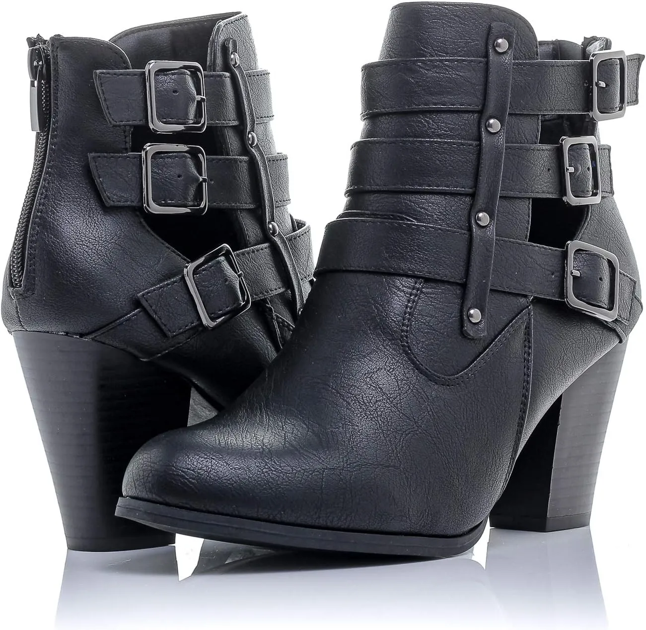 Women's Payton Boot Side Zip High Block Heel Ankle Booties
