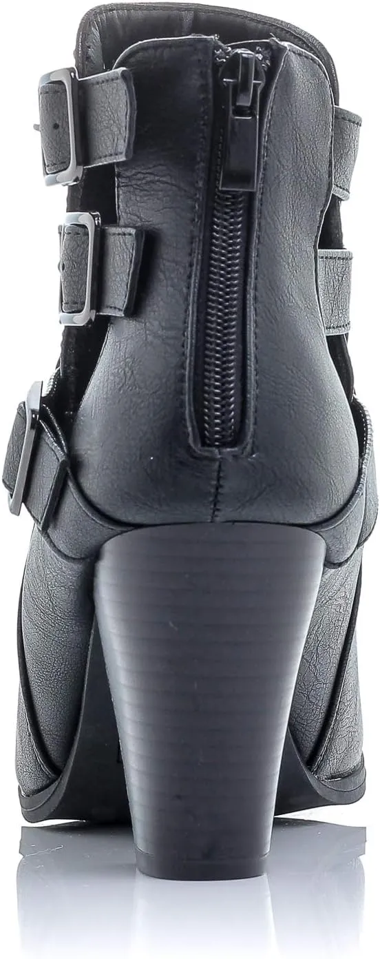 Women's Payton Boot Side Zip High Block Heel Ankle Booties