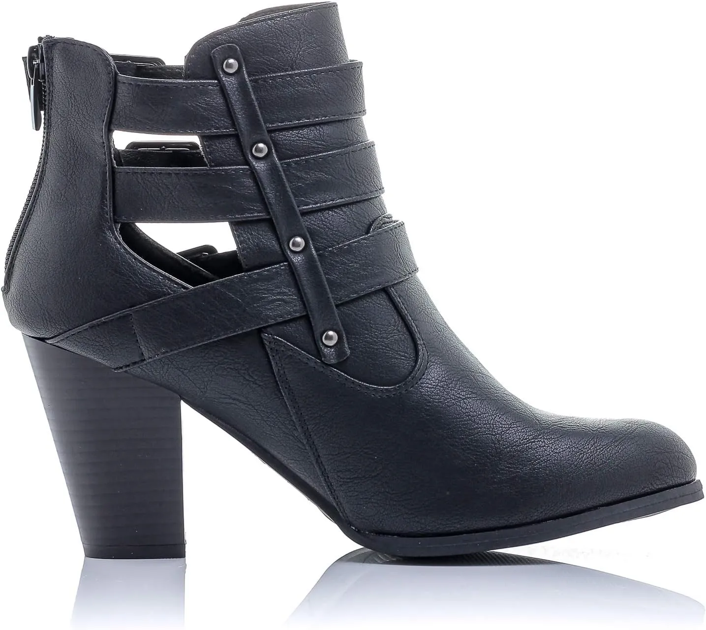 Women's Payton Boot Side Zip High Block Heel Ankle Booties