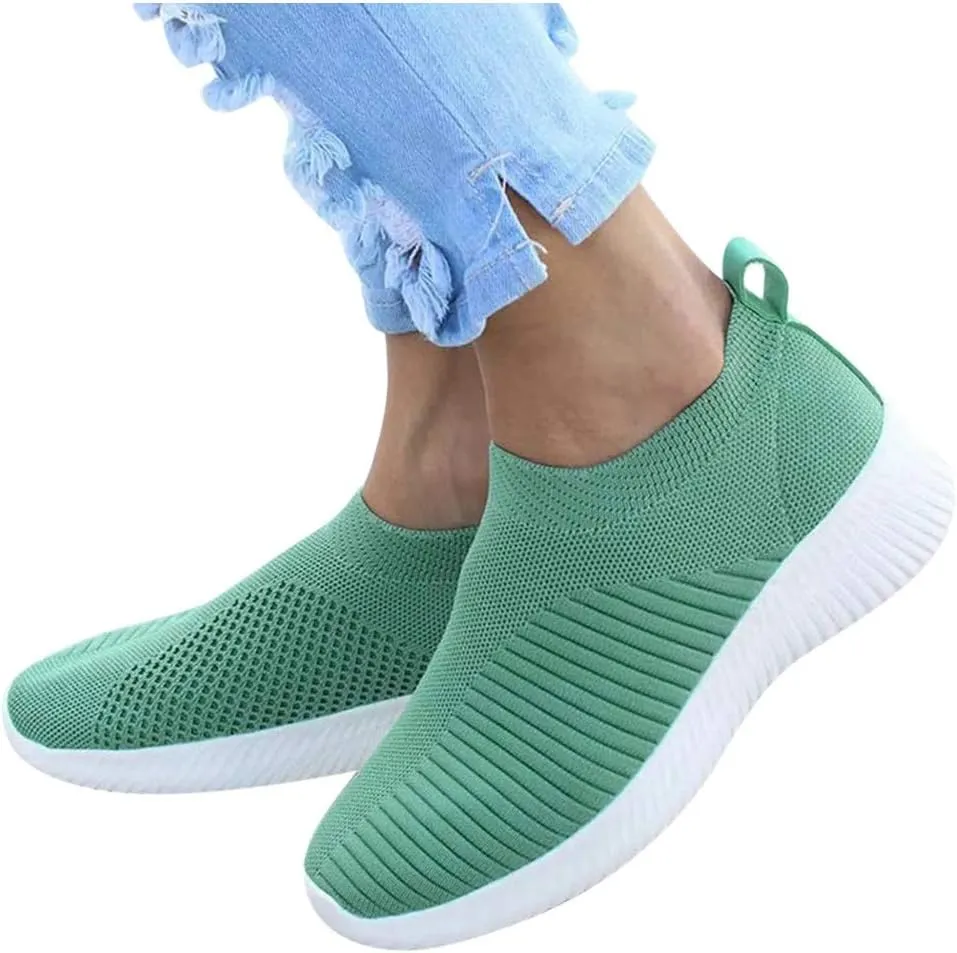 Womens Running Shoes Slip-on Walking Sneakers Slip On Shoes Women Lightweight Men's Casual Shoes Platform Sneakers Brown Tennis Shoe Loafers Shoe