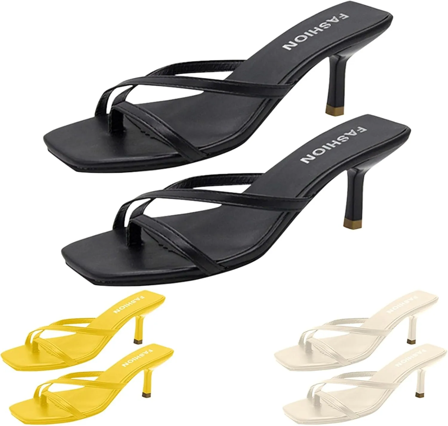 Womens Sandals Low Strappy Lace up Heels Open Square Toe Thong Ankle Strap Heels Sexy Fashion Comfort Dress Shoes