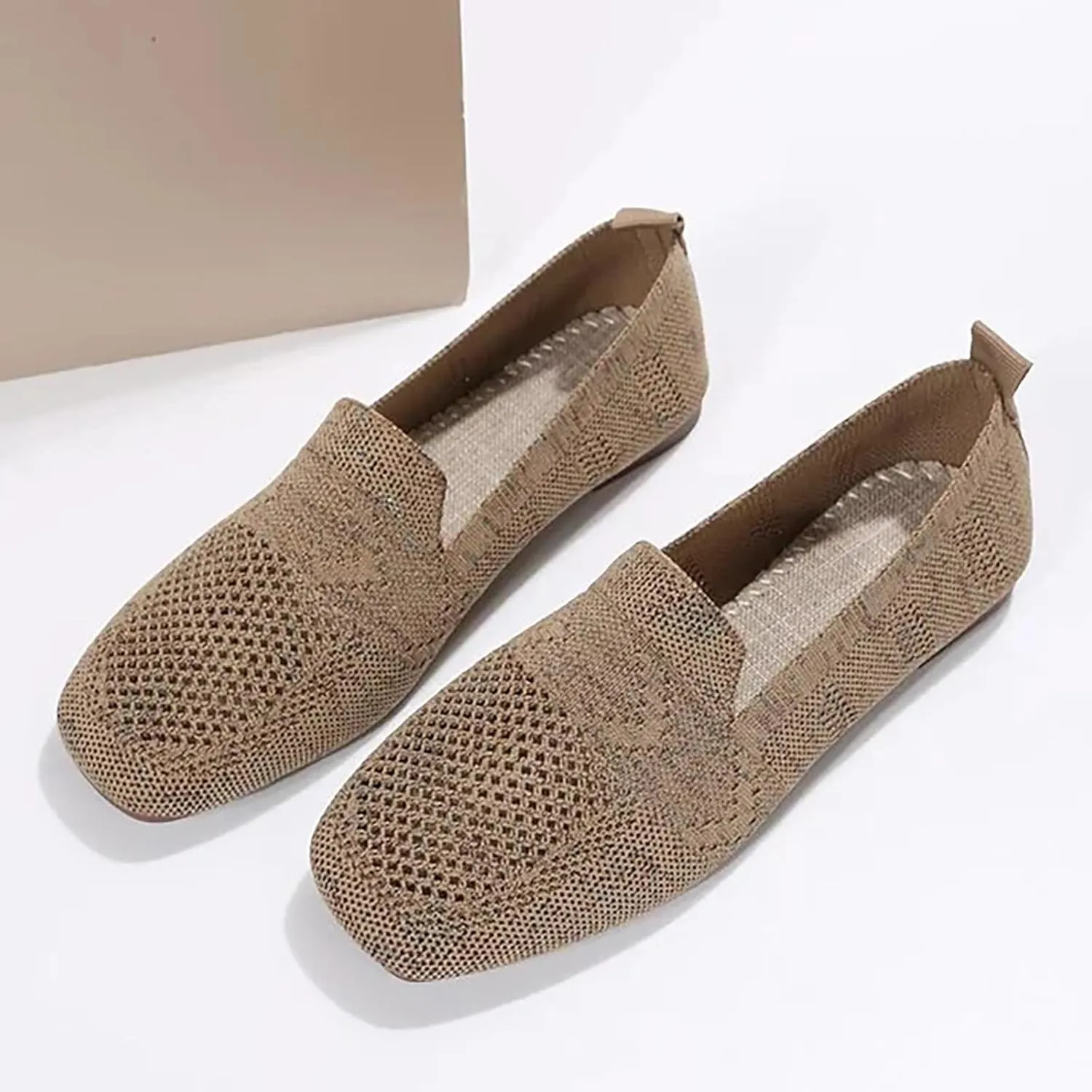 Womens Shoes FlatsWomens Walking Sneakers Wide Width Loafers for Women Closed Head Cute Cozy Women's Christmas Shoes Wide Toe Box Trendy Casual
