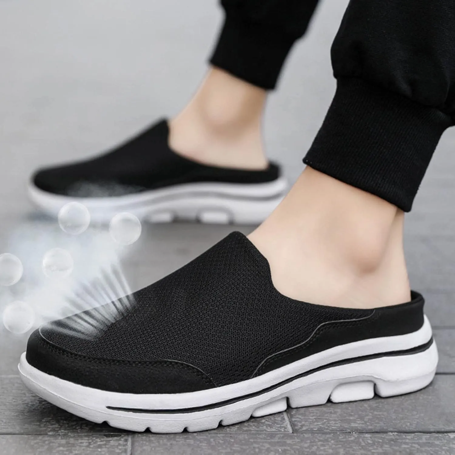 Women's Slip-on Mule Sneakers Lightweight Womens Tennis Shoes Wide Feet Casual Slip On Shoes Wedge Sneakers Brown Tennis Shoe Loafers Casual Slip On