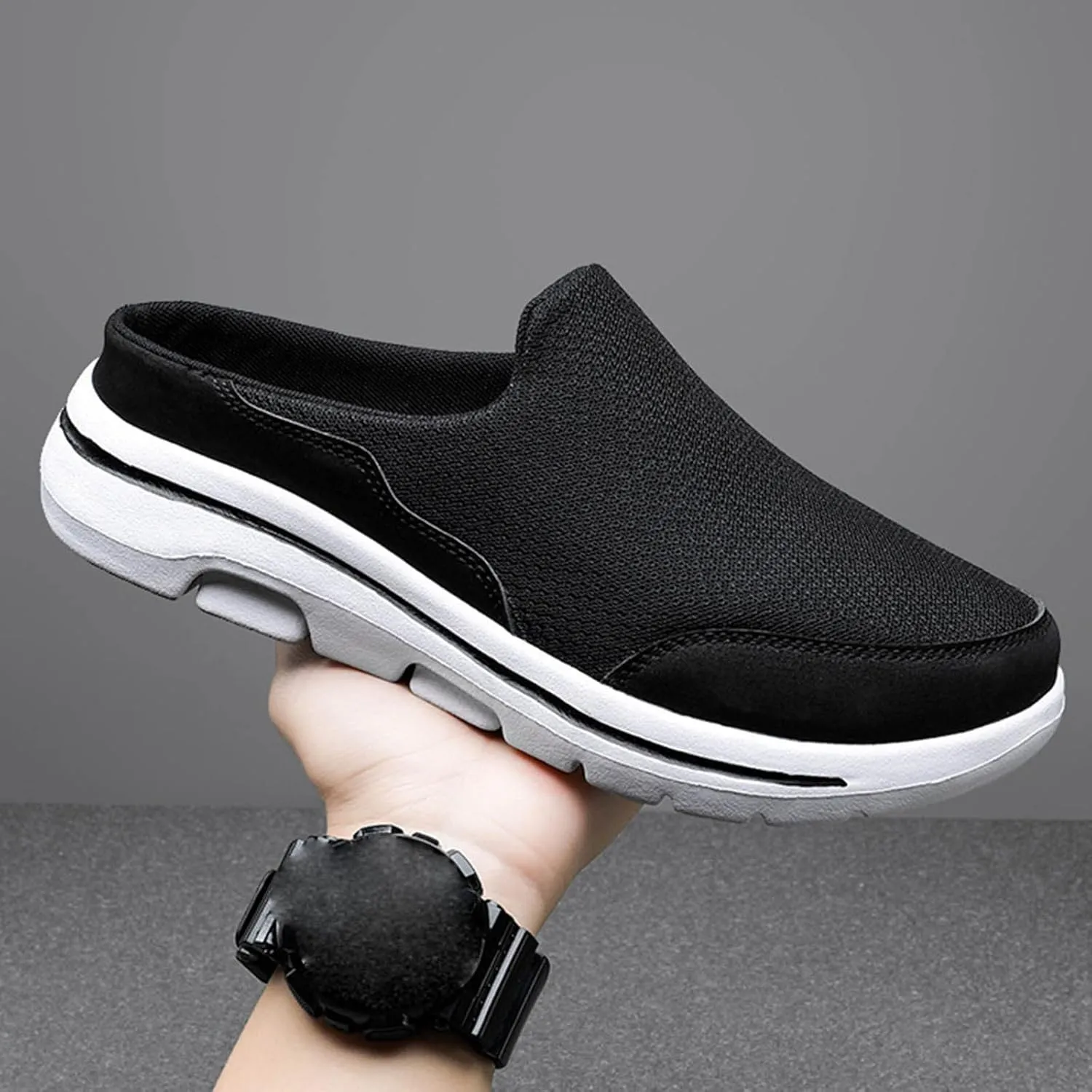 Women's Slip-on Mule Sneakers Lightweight Womens Tennis Shoes Wide Feet Casual Slip On Shoes Wedge Sneakers Brown Tennis Shoe Loafers Casual Slip On