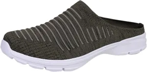 Women's Slip-On Orthopedic Arch Support Backless Mens Running Shoes Wide Men Casual Shoes Brown Sneakers Slip On Tennis Shoe Loafers Casual Slip On