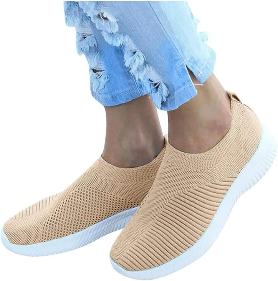 Women's Slip-on Shoes Wide Width Sneakers Hands Free Womens Tennis Shoes Cute Casual Tennis Shoes White Sneakers Slip On Tennis Shoe Loafers Dress Shoe
