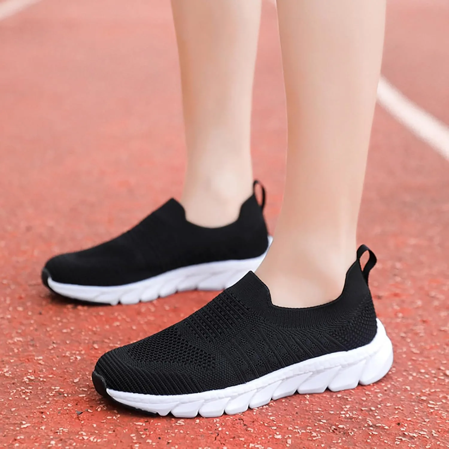 Women's Slip On Sneakers Lightweight Breathable Running Shoes for Men Dressy Casual Shoes Slip On Shoes Sneakers Tennis Shoe Loafers Dress Shoe