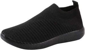 Women's Slip On Walking Shoes Running Comfortable Slip On Shoes Women Fashion Casual Tennis Shoes Platform Sneakers Red Tennis Shoe Loafers Dress Shoe