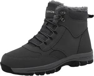 Womens Snow Boots Waterproof, Winter Snow Boots Lightweight Warm Faux Fur Lined Mid-Calf Booties Walking Comfortable Furry Mid Calf Warm Hiking Tennis Booties