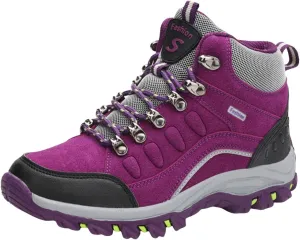 Womens Snow Boots Waterproof, Winter Snow Boots Lightweight Warm Faux Fur Lined Mid-Calf Booties Walking Comfortable Furry Mid Calf Warm Hiking Tennis Booties