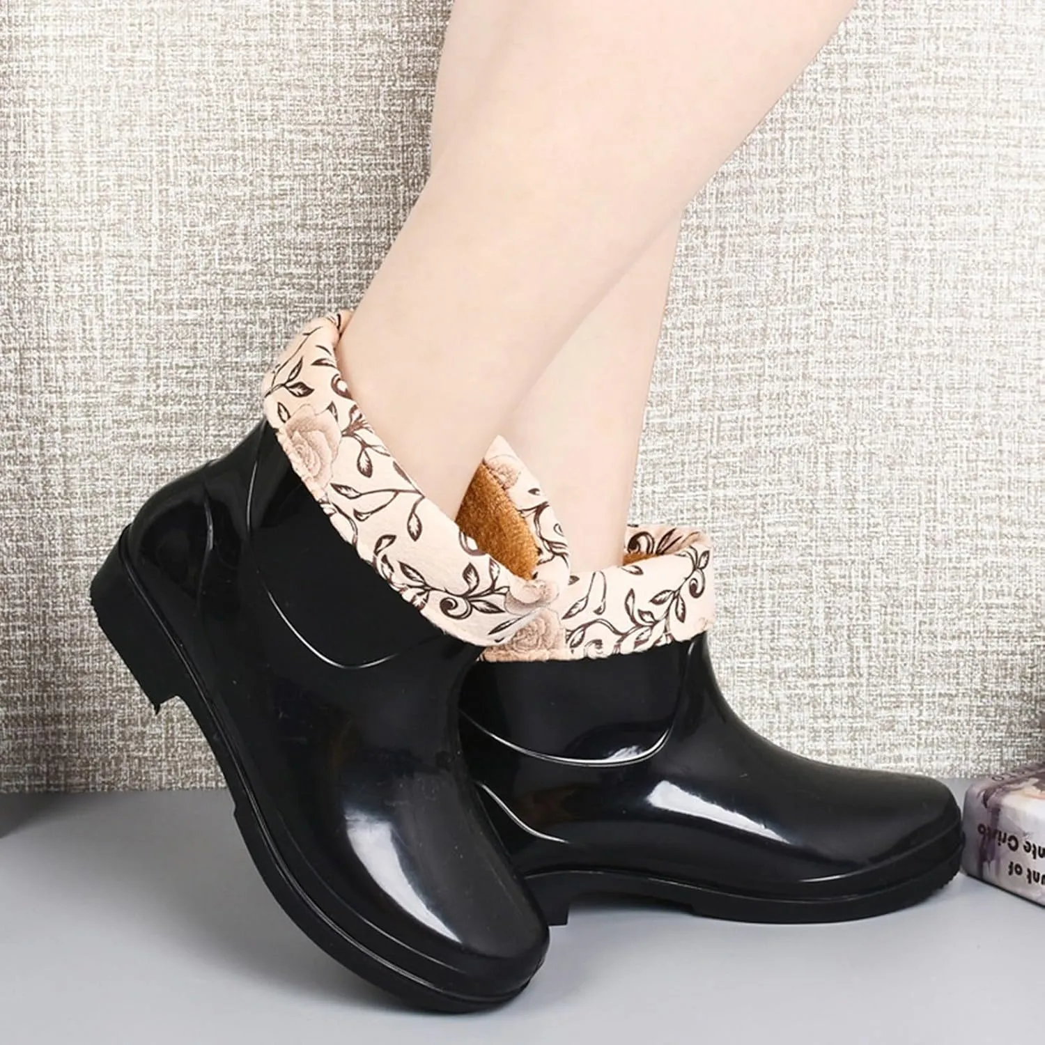 Women's Spring Summer Autumn And Winter Short Sleeved Cotton Removable And Washable Outdoor Boots for Cold Weather