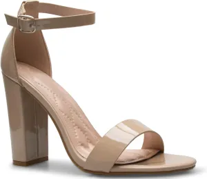 Women's Strappy Chunky Block High Heel - Formal, Wedding, Party ? Simple Classic Pump