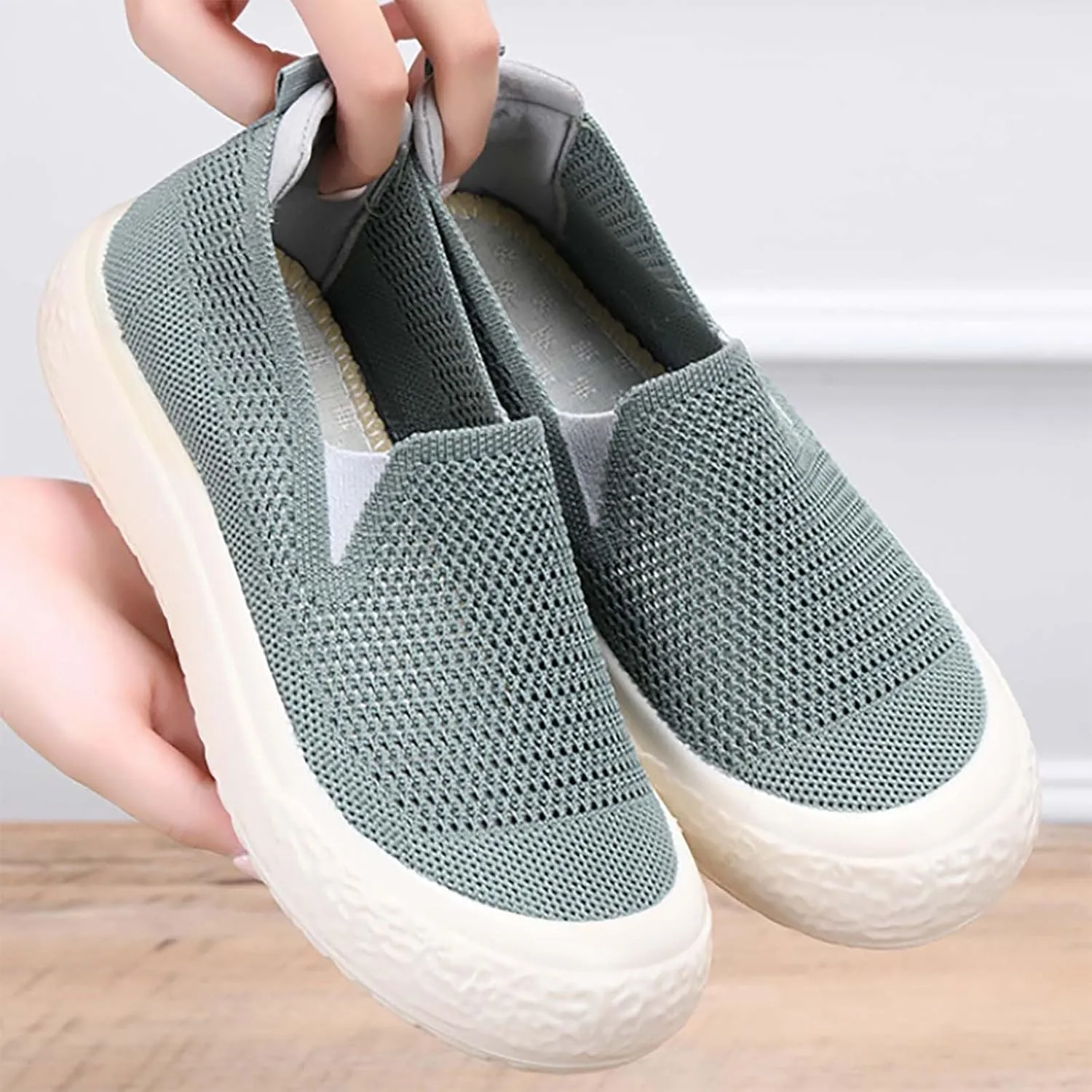 Womens Tennis Shoes Jogging Casual Slip On Shoes Fashion Sneakers 2025 Running Sneakers Comfortable Memory Foam Slip On Tennis Shoe Loafers Casual Slip On