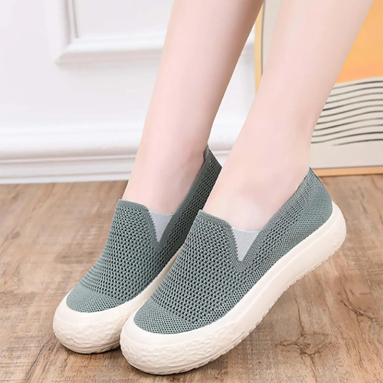 Womens Tennis Shoes Jogging Casual Slip On Shoes Fashion Sneakers 2025 Running Sneakers Comfortable Memory Foam Slip On Tennis Shoe Loafers Casual Slip On